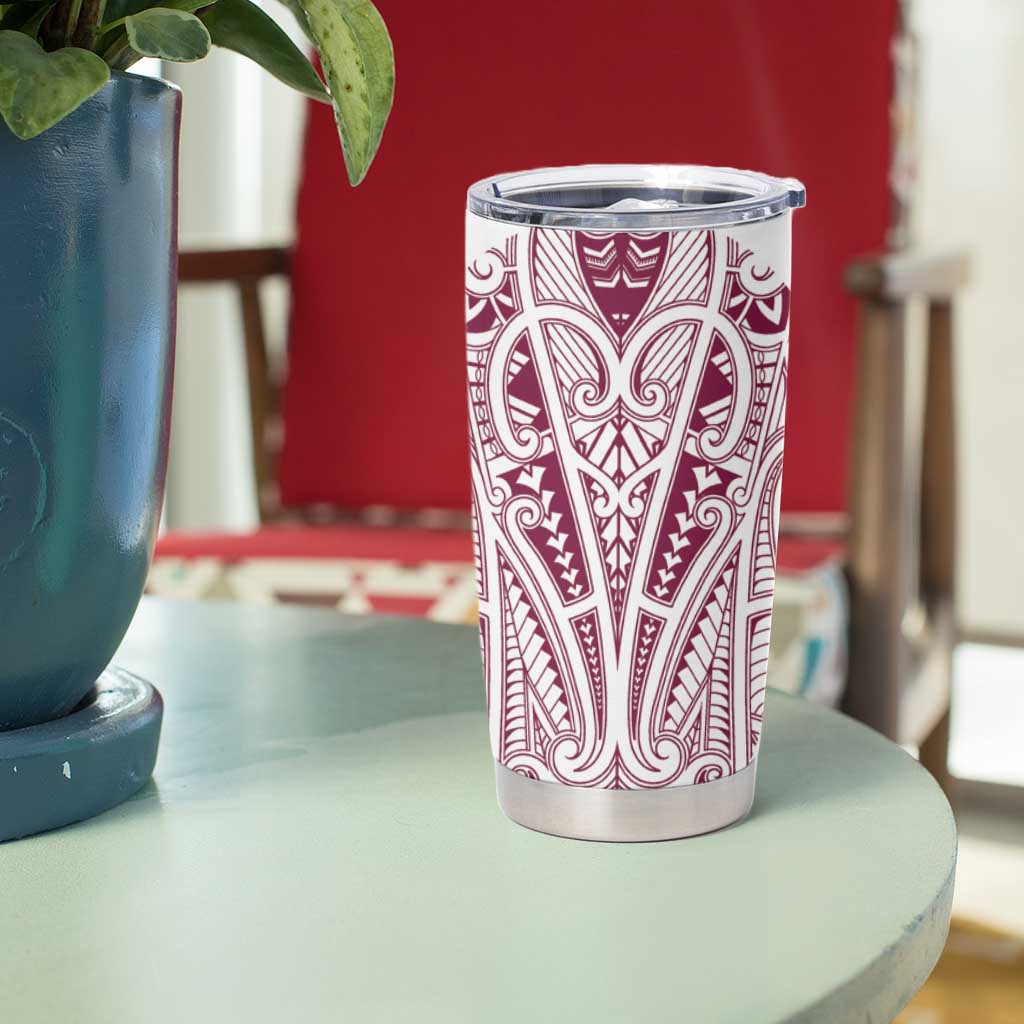 Queensland Maori Rugby Nga Hau e Wha Tumbler Cup White Motif