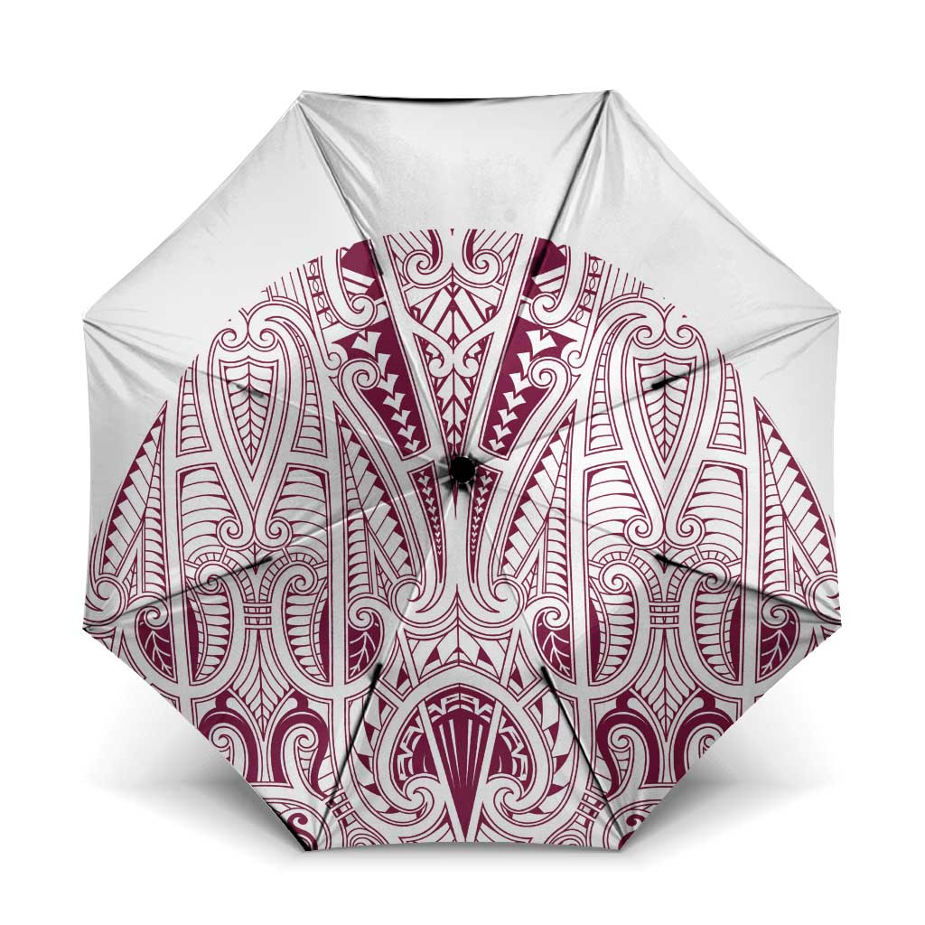 Queensland Maori Rugby Nga Hau e Wha Umbrella White Motif - Aussie Hoodie