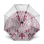 Queensland Maori Rugby Nga Hau e Wha Umbrella White Motif - Aussie Hoodie