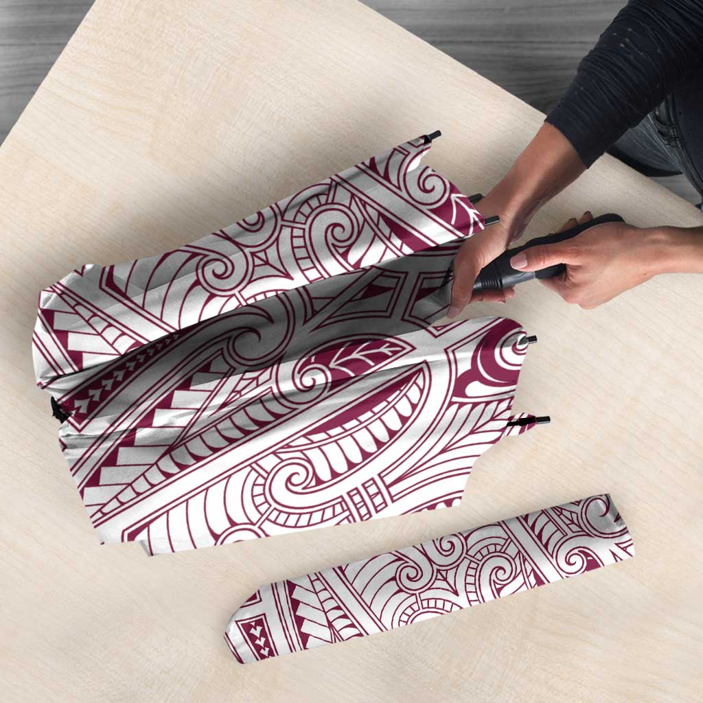 Queensland Maori Rugby Nga Hau e Wha Umbrella White Motif - Aussie Hoodie