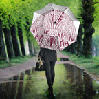 Queensland Maori Rugby Nga Hau e Wha Umbrella White Motif - Aussie Hoodie