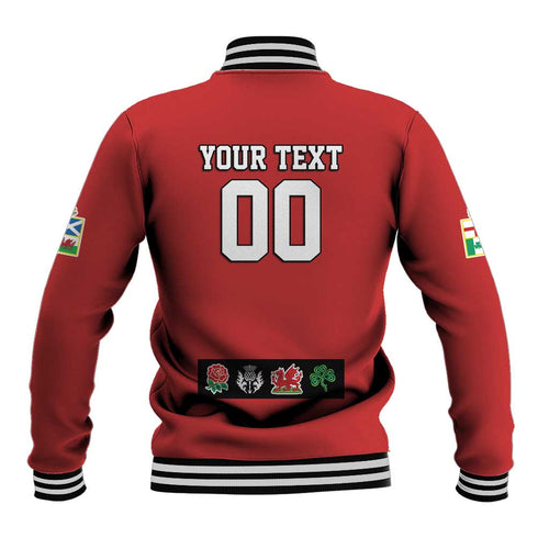 Custom British Lions Baseball Jacket Combination of England Irish Scottish Welsh