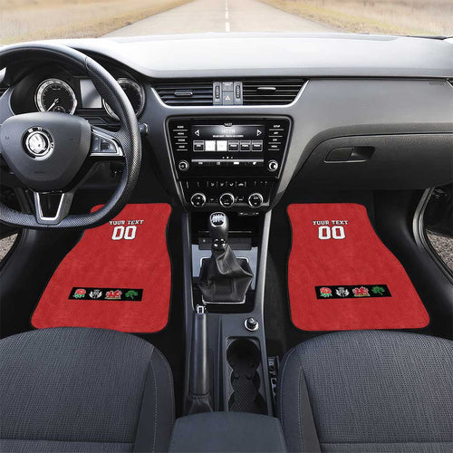 Custom British Lions Car Mats Combination of England Irish Scottish Welsh