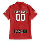 Custom British Lions Family Matching Tank Maxi Dress and Hawaiian Shirt Combination of England Irish Scottish Welsh