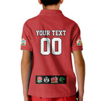 Custom British Lions Kid Polo Shirt Combination of England Irish Scottish Welsh
