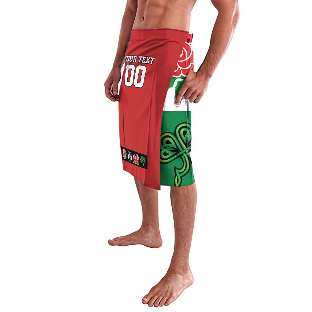Custom British Lions Lavalava Combination of England Irish Scottish Welsh