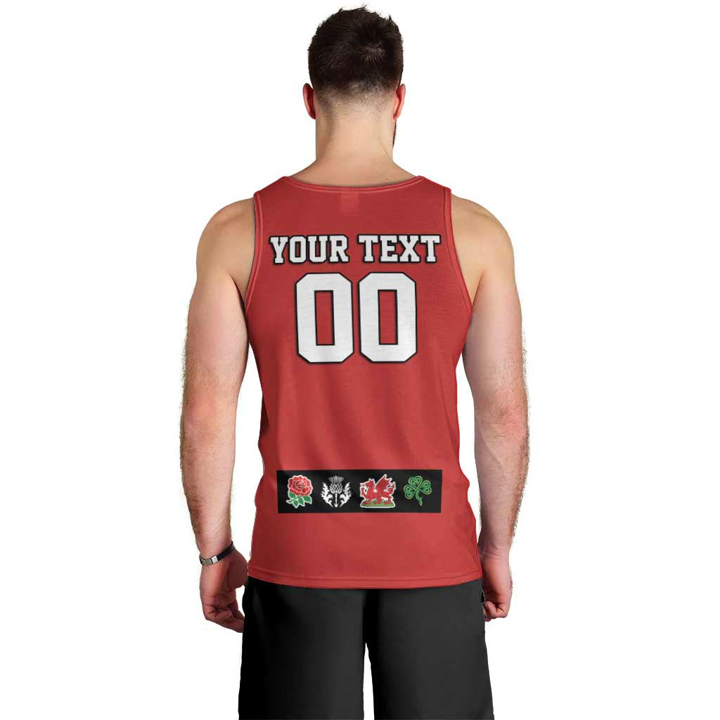 Custom British Lions Men Tank Top Combination of England Irish Scottish Welsh