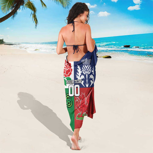 Custom British Lions Sarong Combination of England Irish Scottish Welsh