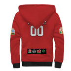Custom British Lions Sherpa Hoodie Combination of England Irish Scottish Welsh