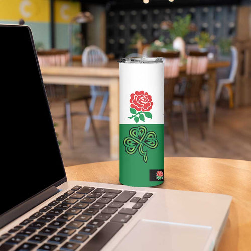 Custom British Lions Skinny Tumbler Combination of England Irish Scottish Welsh