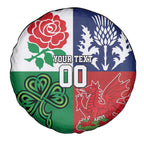 Custom British Lions Spare Tire Cover Combination of England Irish Scottish Welsh