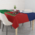 Custom British Lions Tablecloth Combination of England Irish Scottish Welsh