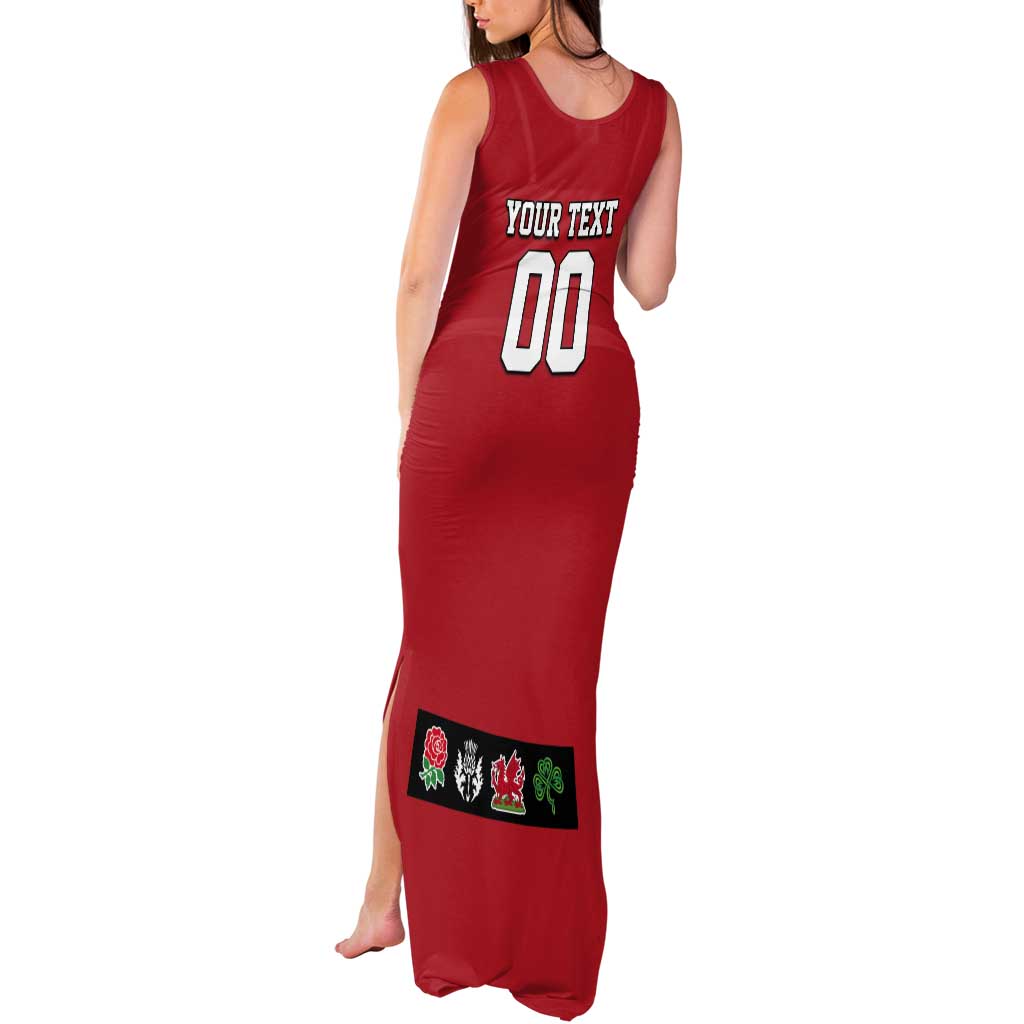 Custom British Lions Tank Maxi Dress Combination of England Irish Scottish Welsh