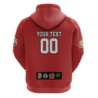 Custom British Lions Zip Hoodie Combination of England Irish Scottish Welsh