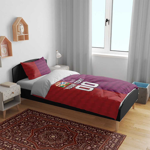 Custom British Lions Australia Queensland Bedding Set Sporty Style