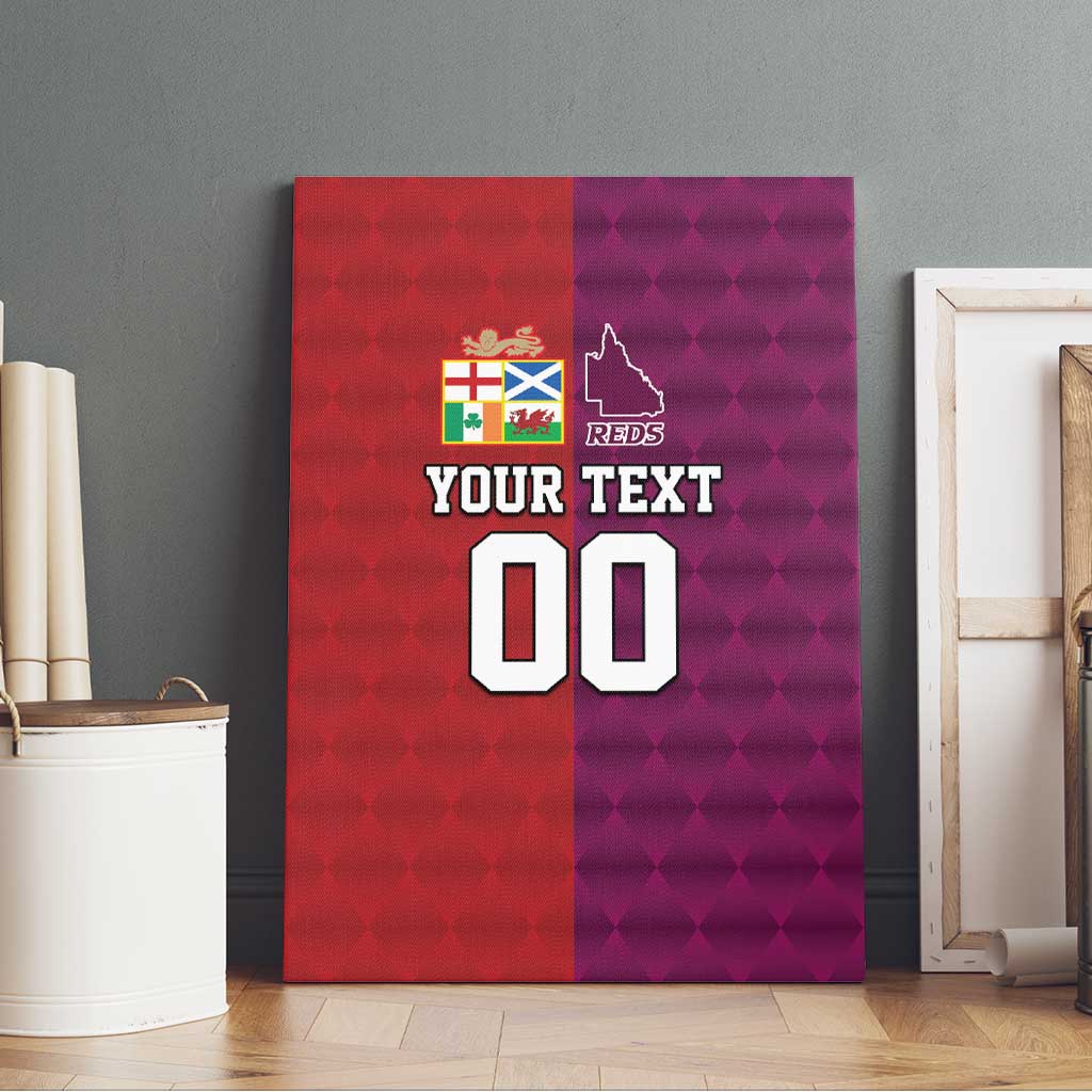 Custom British Lions Australia Queensland Canvas Wall Art Sporty Style