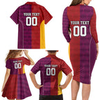Custom British Lions Australia Queensland Family Matching Long Sleeve Bodycon Dress and Hawaiian Shirt Sporty Style