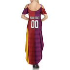 Custom British Lions Australia Queensland Family Matching Summer Maxi Dress and Hawaiian Shirt Sporty Style