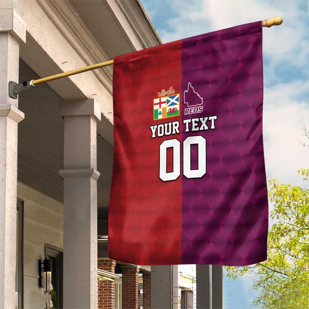 Custom British Lions Australia Queensland Garden Flag Sporty Style