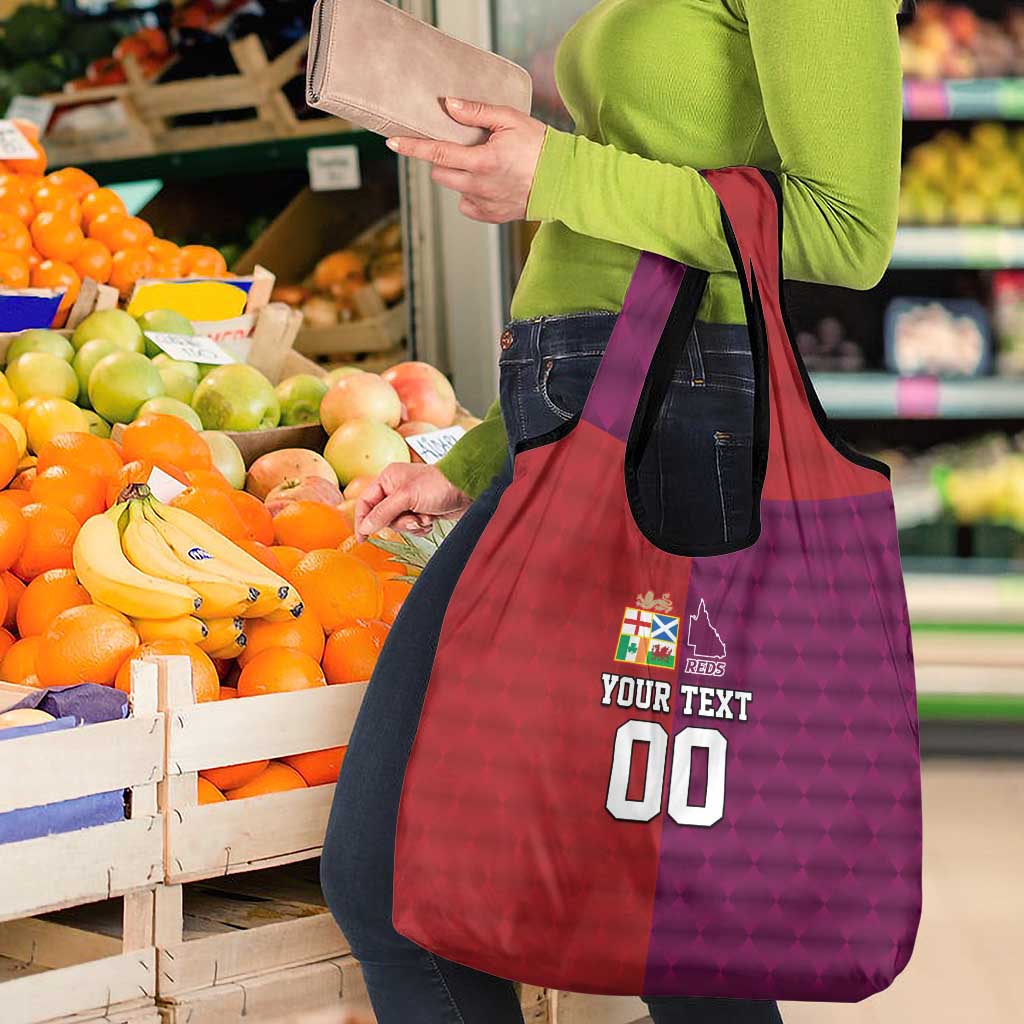 Custom British Lions Australia Queensland Grocery Bag Sporty Style