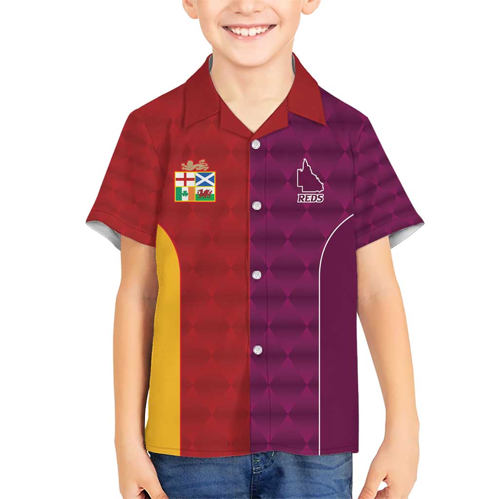 Custom British Lions Australia Queensland Hawaiian Shirt Sporty Style