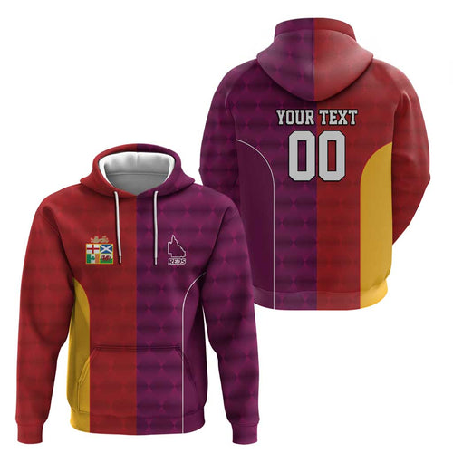 Custom British Lions Australia Queensland Hoodie Sporty Style