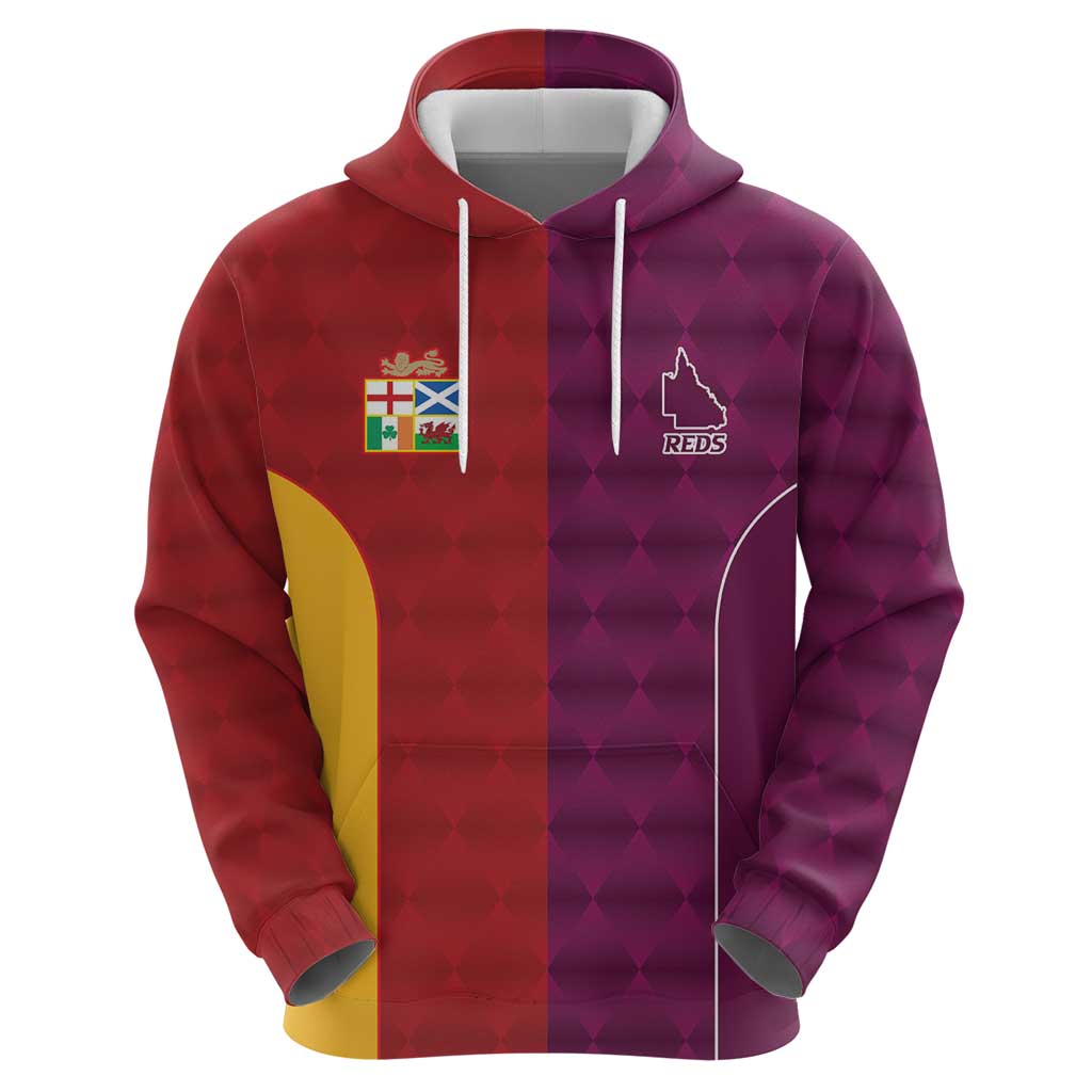 Custom British Lions Australia Queensland Hoodie Sporty Style