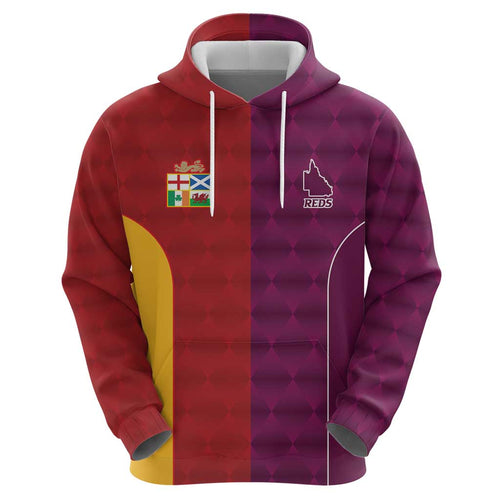 Custom British Lions Australia Queensland Hoodie Sporty Style