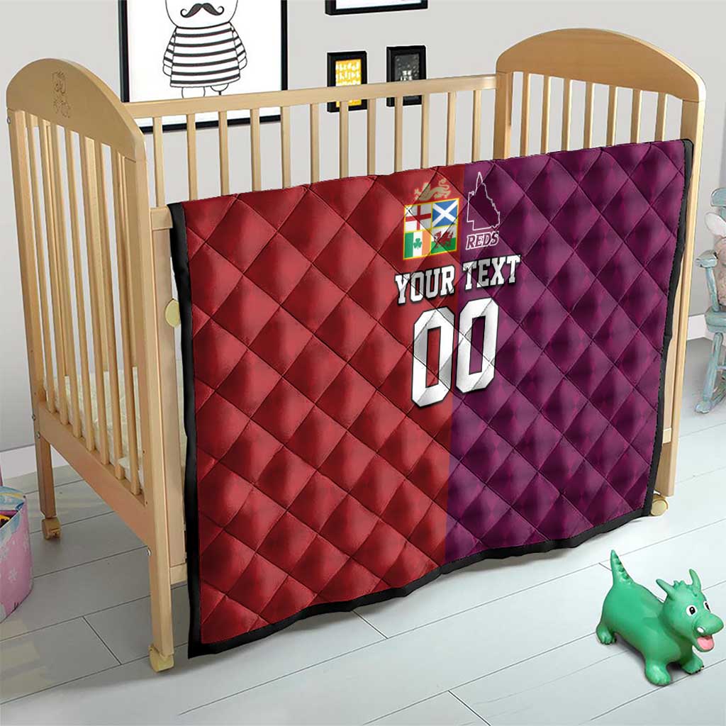 Custom British Lions Australia Queensland Quilt Sporty Style