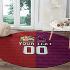 Custom British Lions Australia Queensland Round Carpet Sporty Style