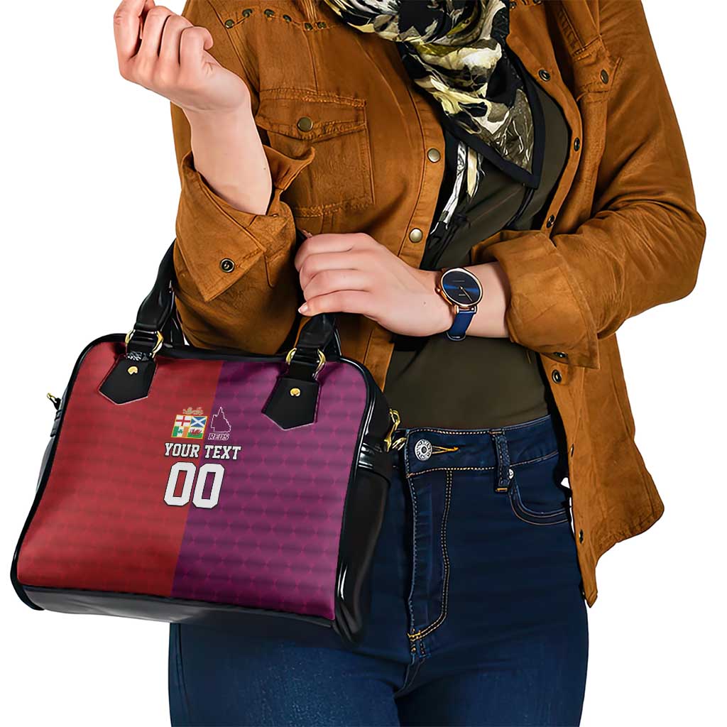 Custom British Lions Australia Queensland Shoulder Handbag Sporty Style