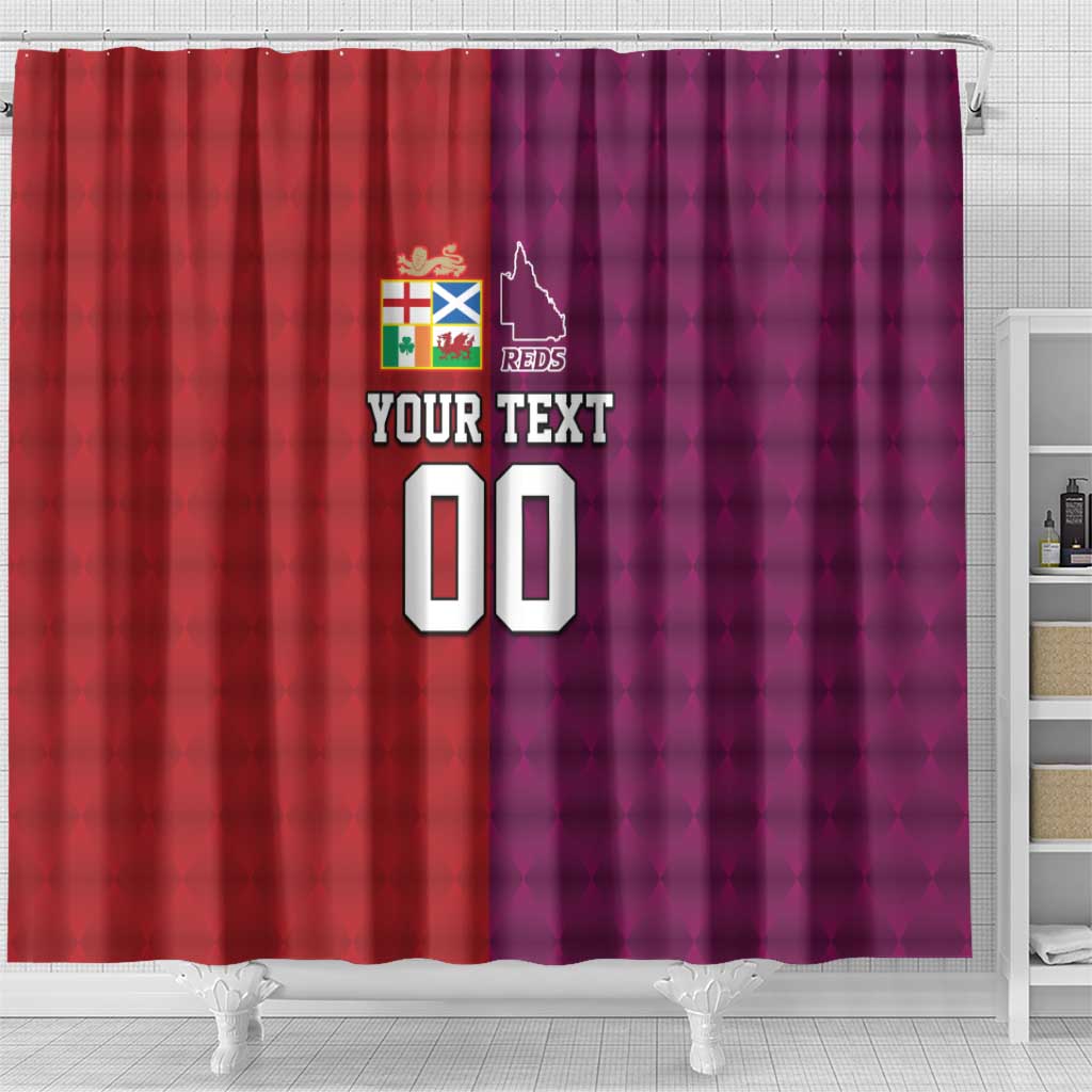 Custom British Lions Australia Queensland Shower Curtain Sporty Style