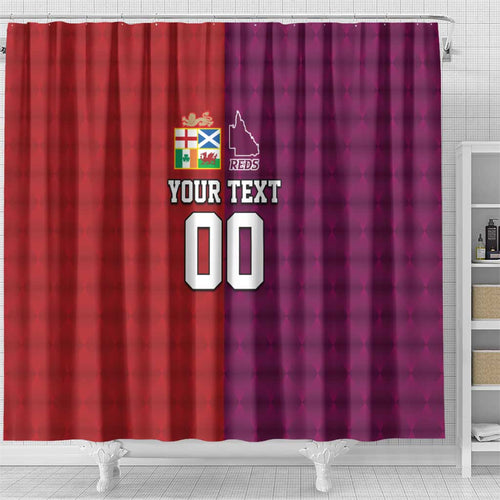 Custom British Lions Australia Queensland Shower Curtain Sporty Style