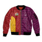 Custom British Lions Australia Queensland Sleeve Zip Bomber Jacket Sporty Style