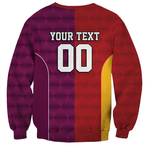 Custom British Lions Australia Queensland Sweatshirt Sporty Style