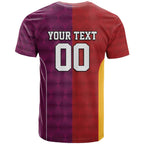 Custom British Lions Australia Queensland T Shirt Sporty Style
