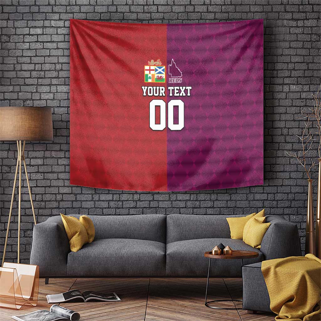 Custom British Lions Australia Queensland Tapestry Sporty Style
