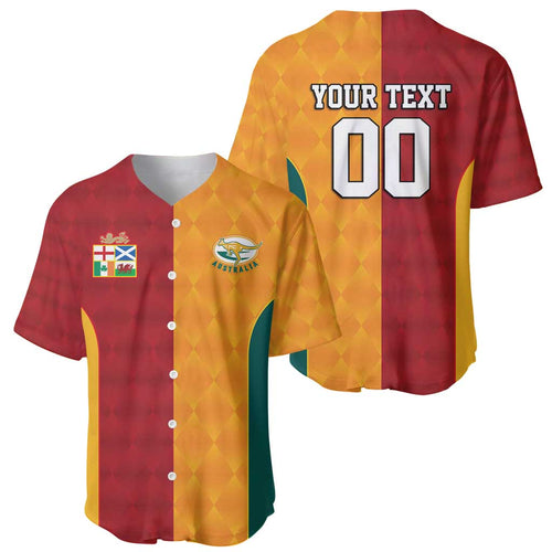 Custom British Lions Australia Wallabies Baseball Jersey Sporty Style