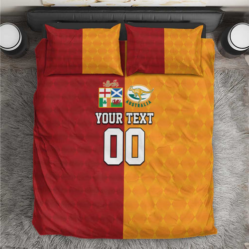 Custom British Lions Australia Wallabies Bedding Set Sporty Style