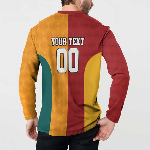 Custom British Lions Australia Wallabies Button Sweatshirt Sporty Style