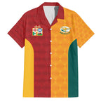 Custom British Lions Australia Wallabies Family Matching Off Shoulder Maxi Dress and Hawaiian Shirt Sporty Style