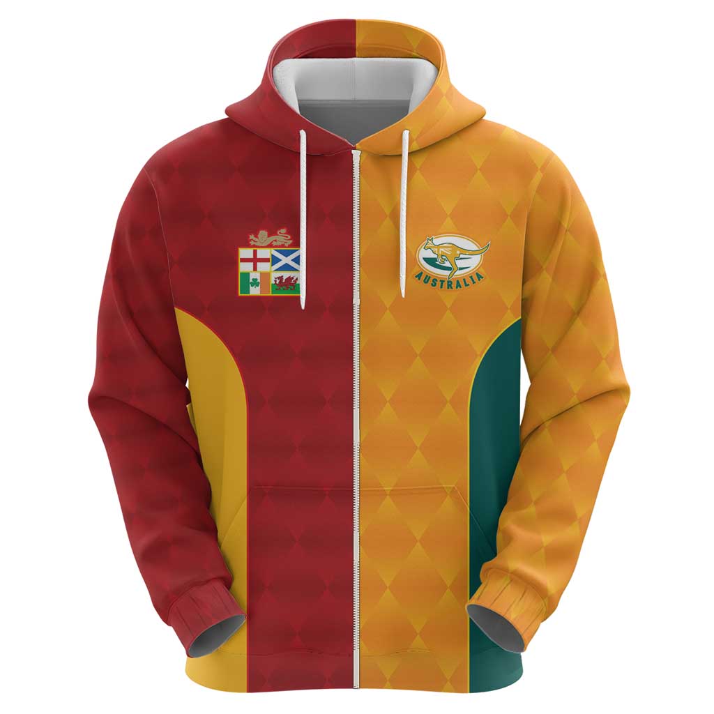 Custom British Lions Australia Wallabies Hoodie Sporty Style