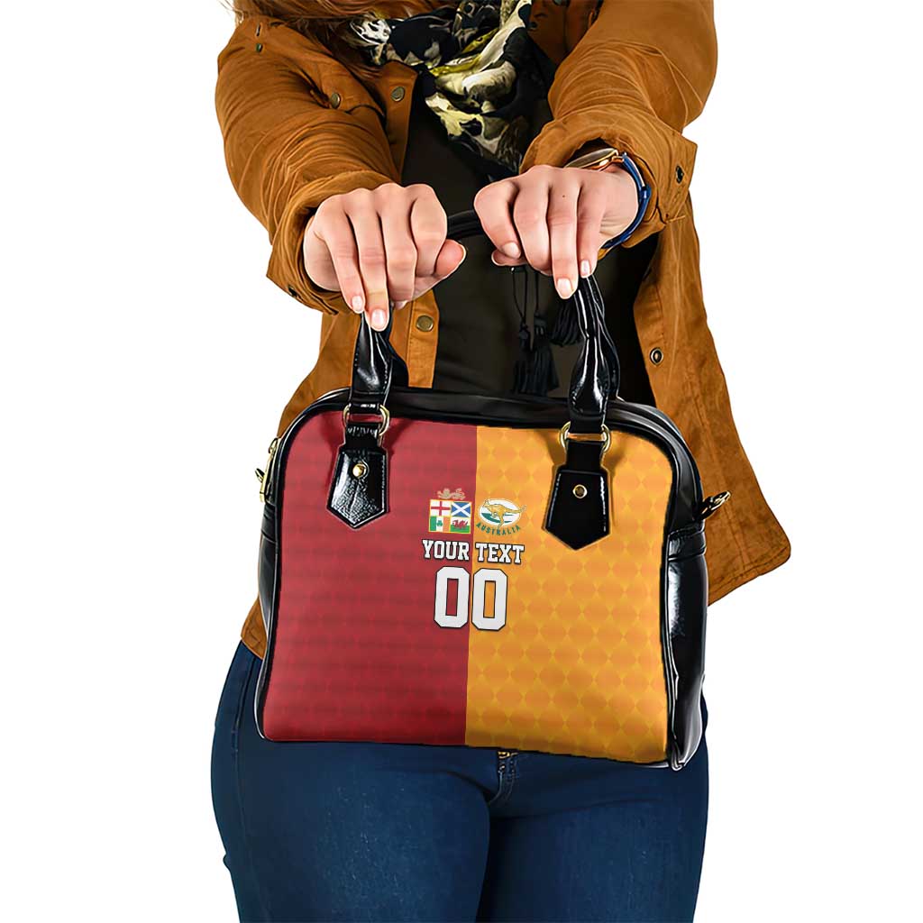 Custom British Lions Australia Wallabies Shoulder Handbag Sporty Style