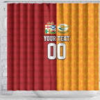 Custom British Lions Australia Wallabies Shower Curtain Sporty Style