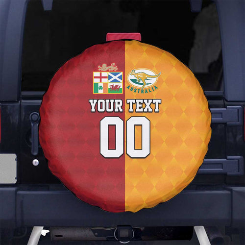 Custom British Lions Australia Wallabies Spare Tire Cover Sporty Style
