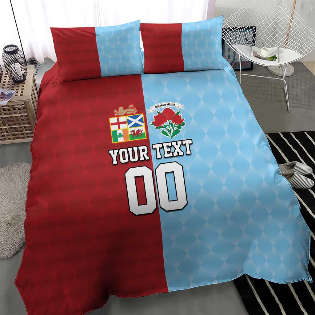 Custom British Lions Australia Waratahs Bedding Set Sporty Style