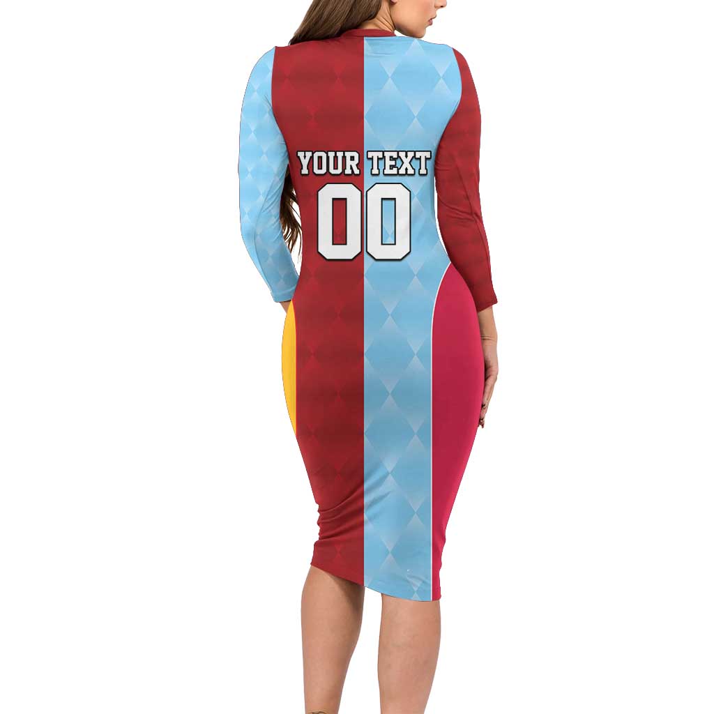 Custom British Lions Australia Waratahs Family Matching Long Sleeve Bodycon Dress and Hawaiian Shirt Sporty Style