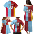 Custom British Lions Australia Waratahs Family Matching Puletasi and Hawaiian Shirt Sporty Style