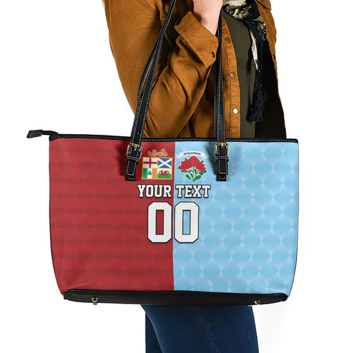 Custom British Lions Australia Waratahs Leather Tote Bag Sporty Style