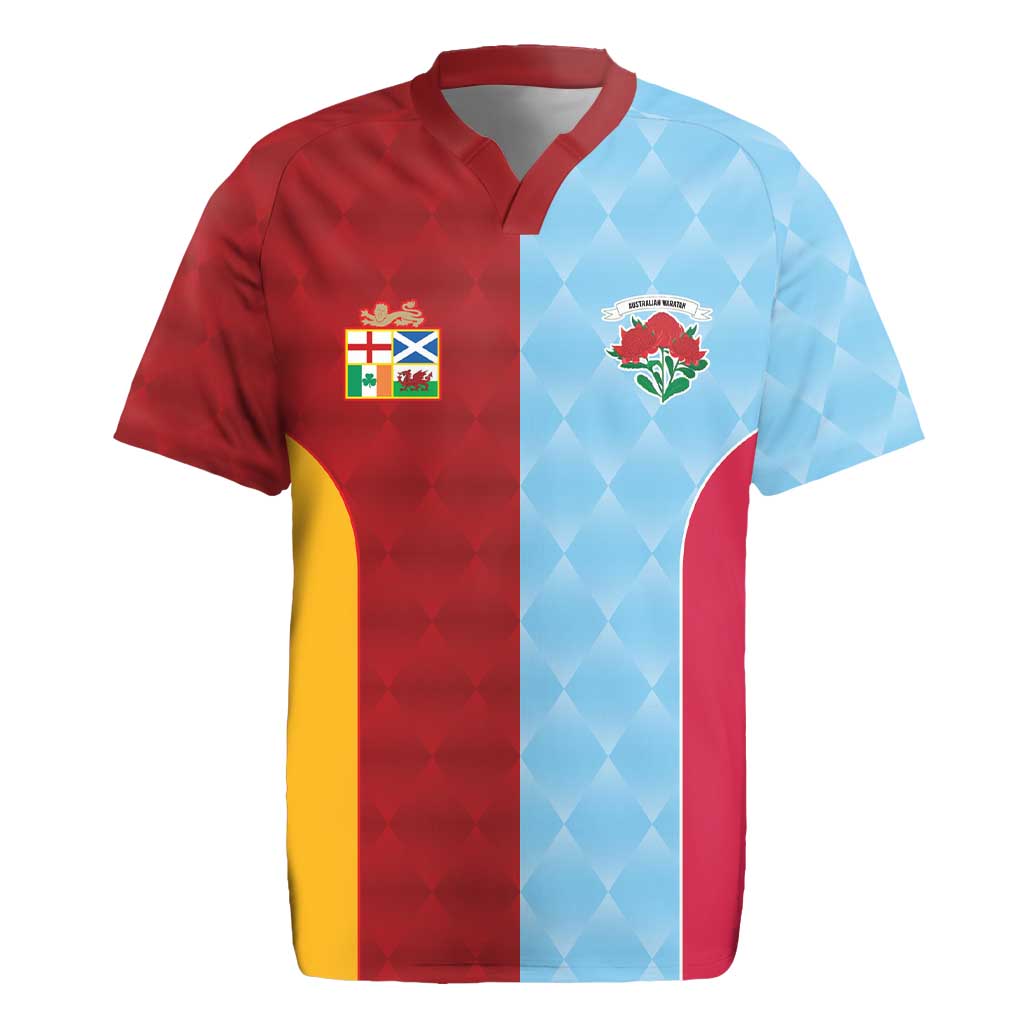 Custom British Lions Australia Waratahs Rugby Jersey Sporty Style